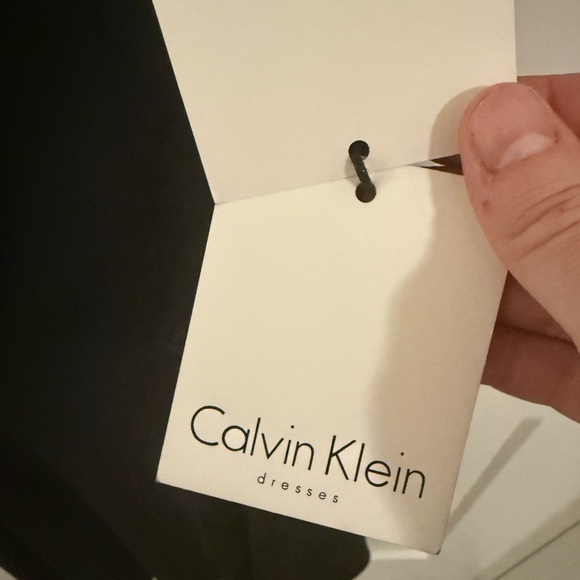 Calvin Klein Black Sequin Sleeveless Fit & Flare Dress Size 4 NWT Cocktail - Picture 2 of 6